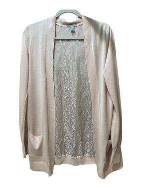 H&M Soft Blush Open-Front Women's Cardigan